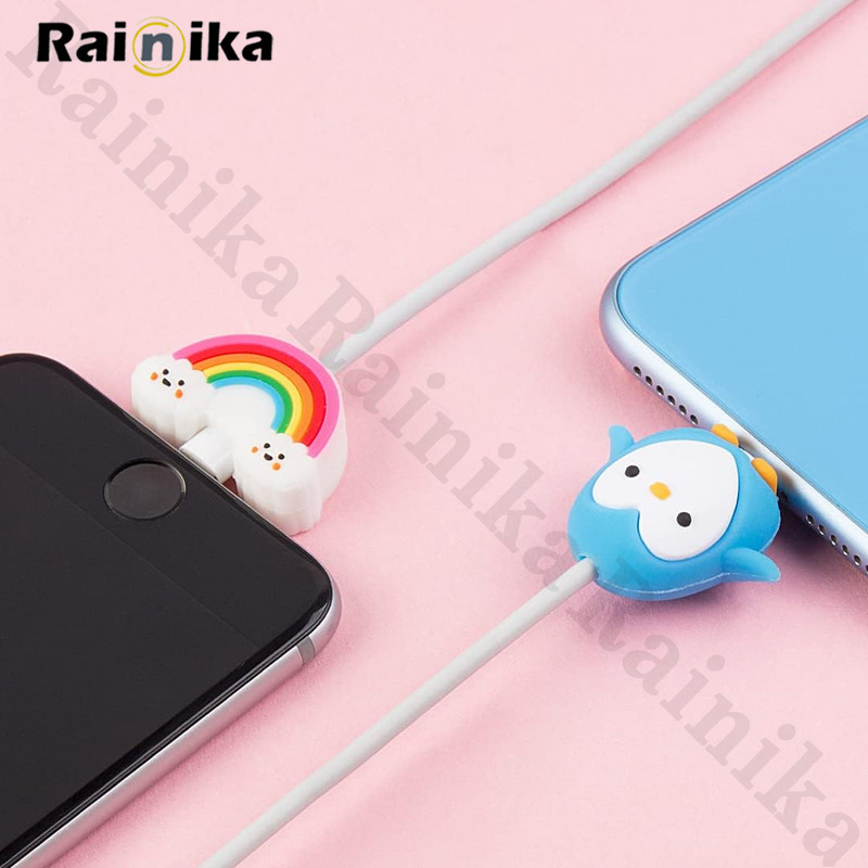 محافظ کابل شارژ و هندزفری رینیکا مدل Rainbow KK 03 مجموعه 3 عددی
