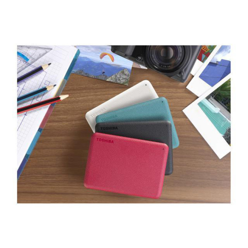 هارد اکسترنال توشیبا مدل Canvio Advance ظرفیت دو ترابایت دارای رابط USB Type-A 3.2