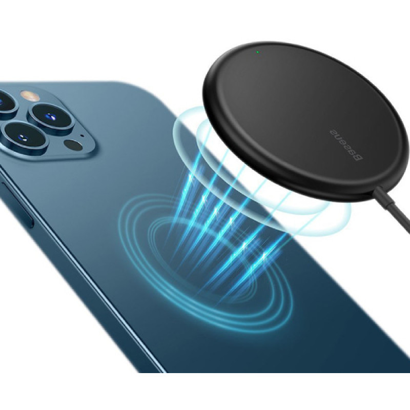 شارژر بی سیم باسئوس مدل Simple Mini Magnetic Wireless Charger WX01-JKF