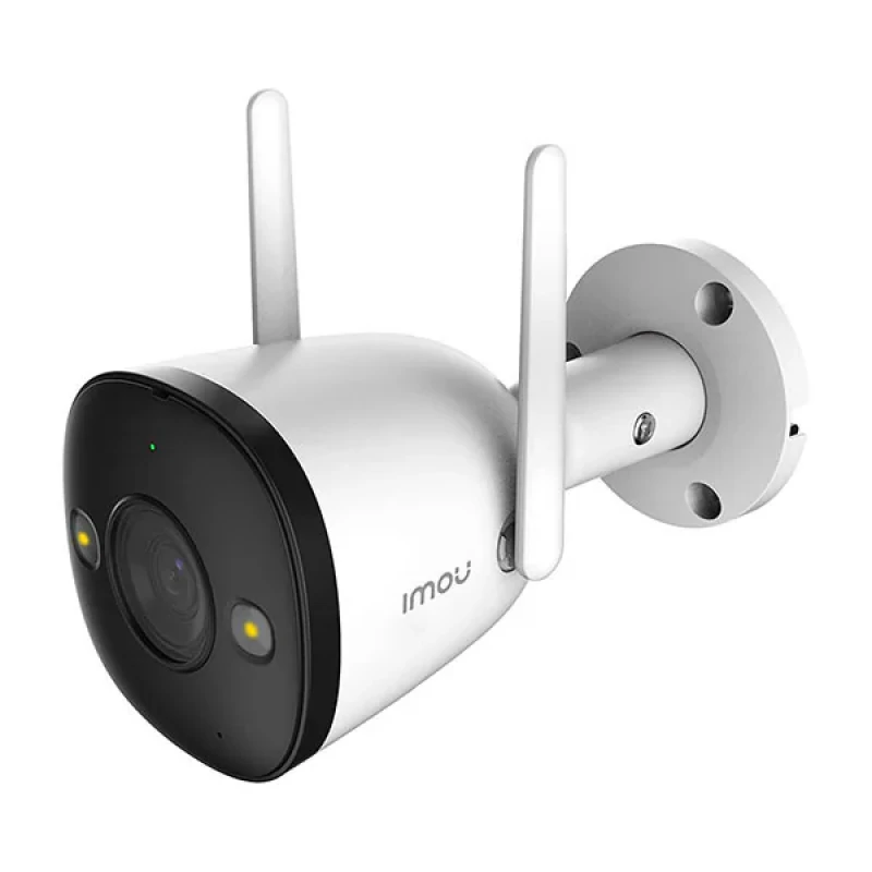 دوربین مداربسته بولت تحت شبکه آیمو مدل Bullet 2E 3MP با اتصال دوگانه وای فای و LAN، دید در شب رنگی تا 30 متر، میکروفن داخلی و پشتیبانی از کارت حافظه 512 گیگابایت