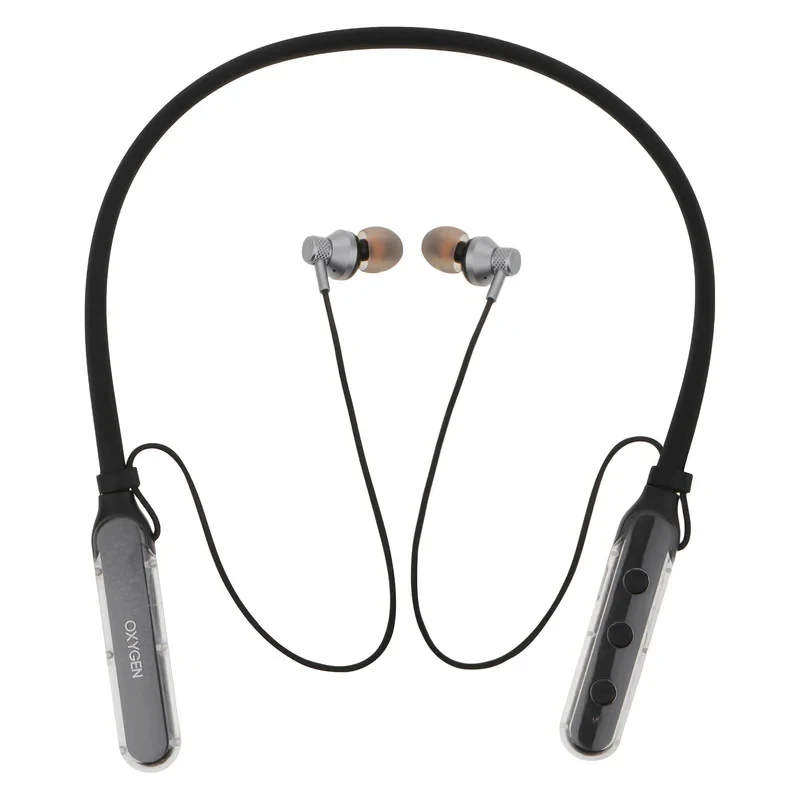 هدفون بلوتوثی گردنی اکسیژن مدل E10 فاقد قابلیت حذف نویز، درگاه شارژ USB Type-C، طراحی ارگونومیک، باتری قابل شارژ تا 130 ساعت