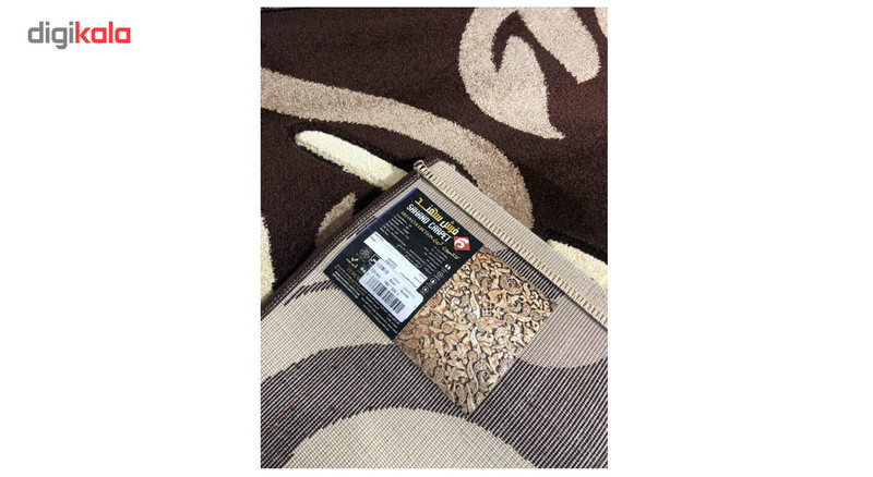 فرش ماشینی سهند کد C721.XO زمینه قهوه ای