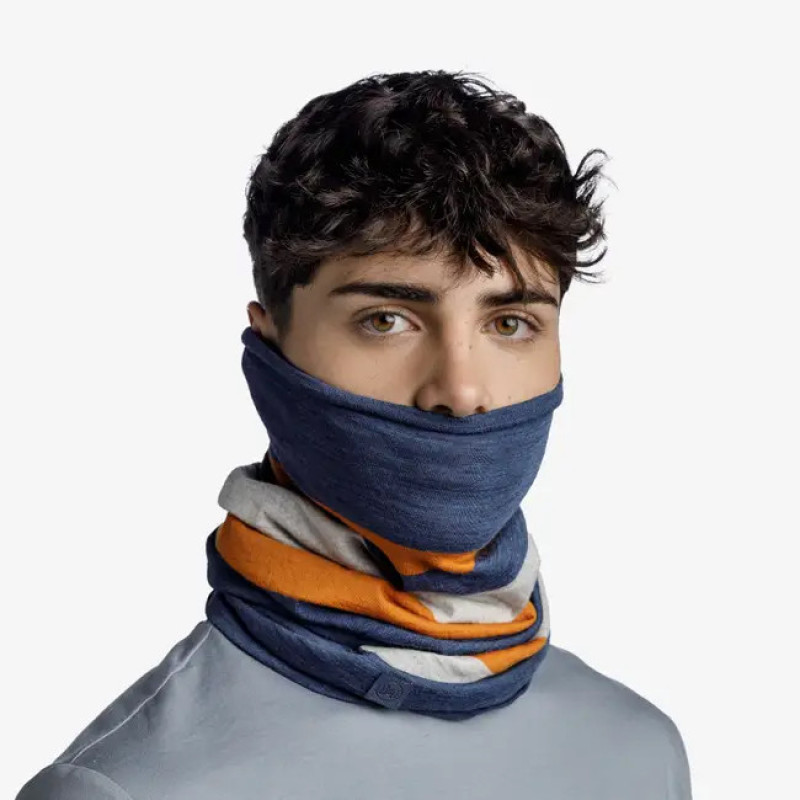دستمال سر و گردن باف مدل merino move steel
