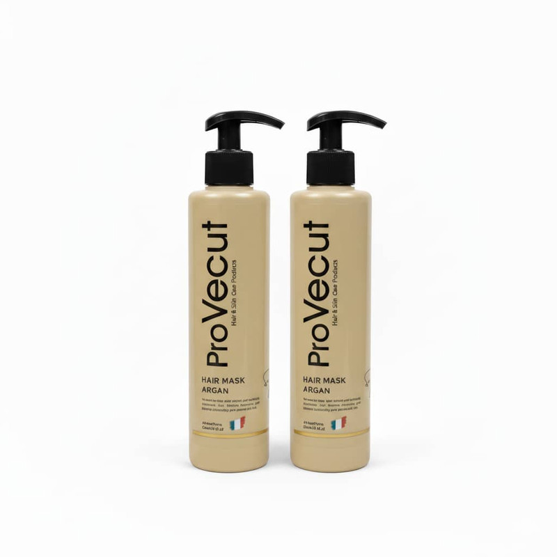 ماسک مو تقویت کننده پروویکات مدل آرگان مناسب برای موهای آسیب دیده و کراتین شده حجم 300 میلی لیتر
