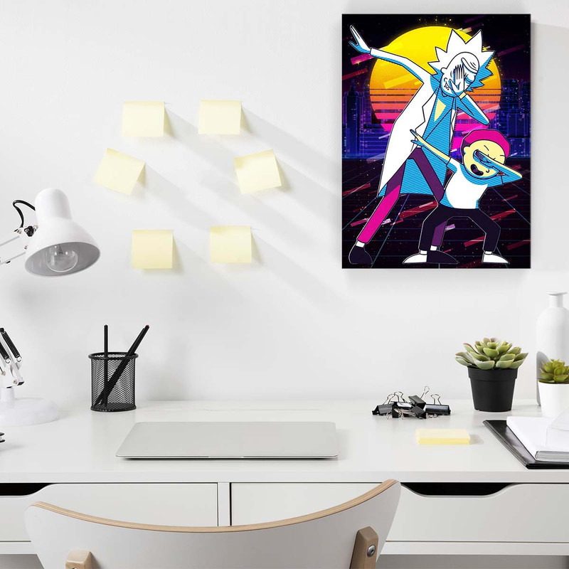 تابلو شاسی مدل Rick and Morty کد S-5039