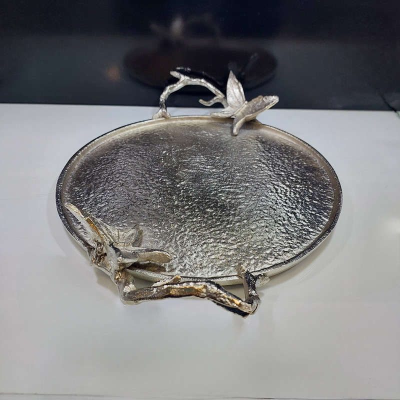سینی مدل آلومینیوم طرح چکشی پروانه