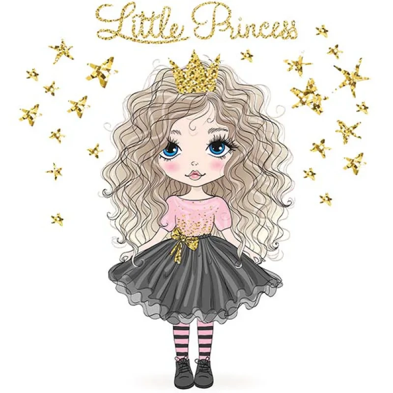 استیکر دیواری راتیانا مدل LITTLE PRINCESS