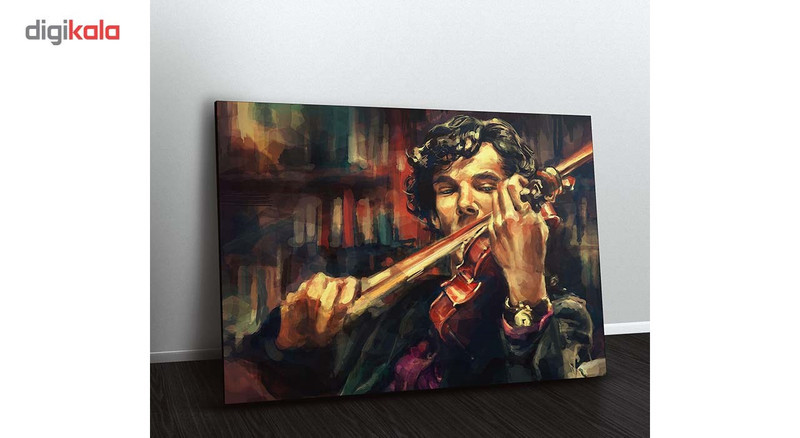 تابلو شاسی ونسونی طرح Sherlock Violin سایز 50 × 70
