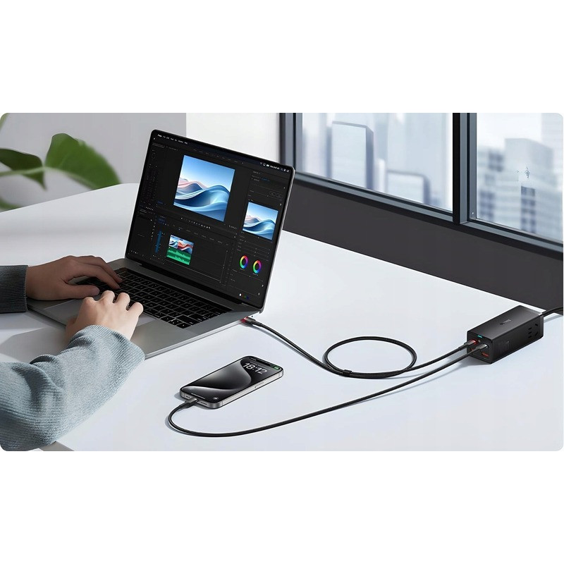 کابل تبدیل USB-C بیسوس مدل B-2pcs طول 2 متر
