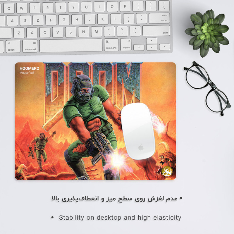 ماوس پد هومرو مدل A4081 طرح بازی DOOM