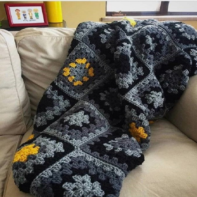 شال مبل و تخت مدل B سایز 120× 120 سانتیمتر