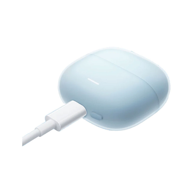 هدفون بلوتوثی شیائومی مدل Redmi Buds 6 Lite با نویز کنسلینگ فعال (ANC)، نویز کنسلینگ میکروفون (ENC)، درگاه شارژ USB Type-C، دارای پشتیبانی از فرمان لمسی و نشانگر LED، مقاوم در برابر رطوبت و عرق