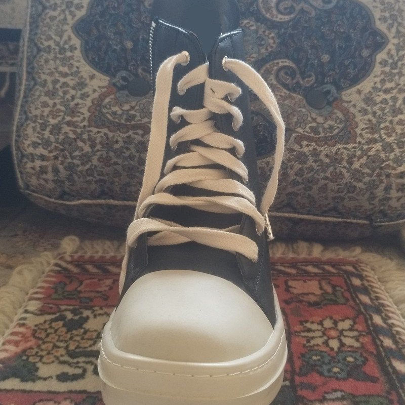 نیم بوت مردانه مدل Rick Owens X Chrome Hearts