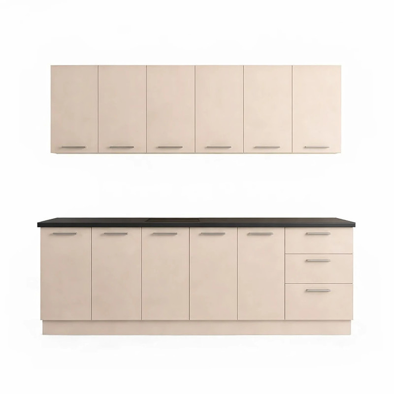 کابینت آشپزخانه زمینیدیواری 11در مدل موکا