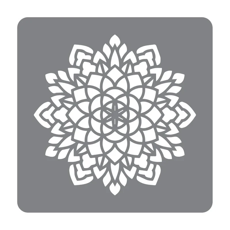 شابلون طرح گل الماسی کد 30cm