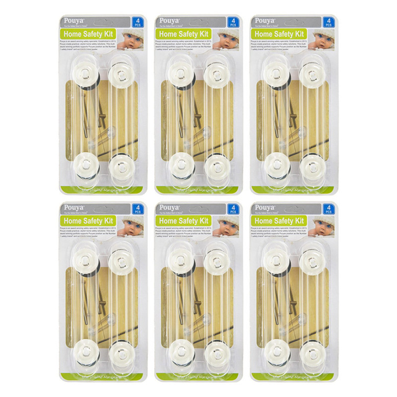 قفل درب کابینت مدل Home Safety Kit شش بسته 4 عددی