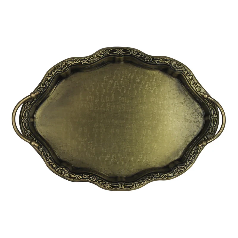 سینی دسته دار سالینو مدل ارکیده  کد 6023 سایز 45x30 سانتی متر