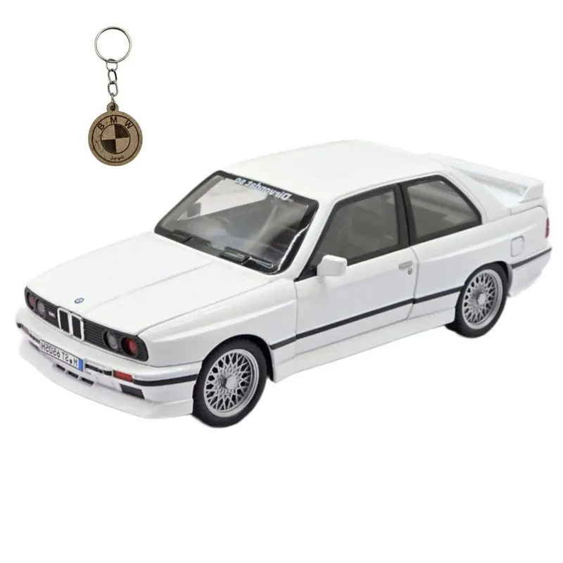ماکت ماشین ناب سل مدل بی ام و فلزی BMW M3 E30 به همراه جاسوییچی