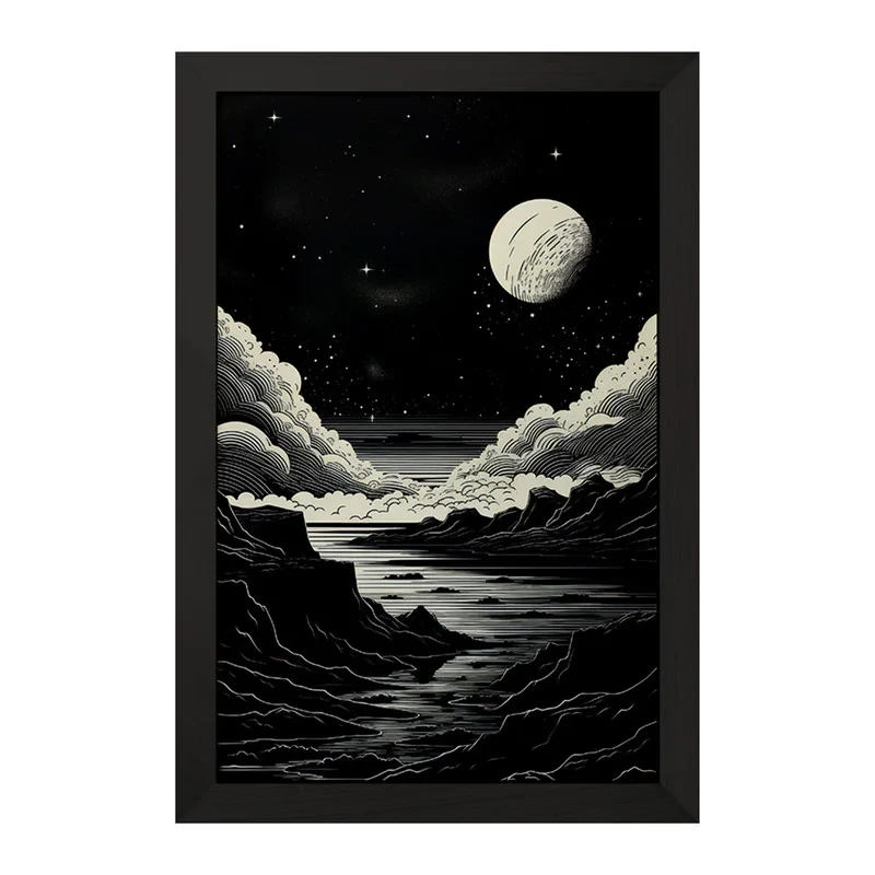 تابلو خندالو مدل ماه (Moon) کد F2698