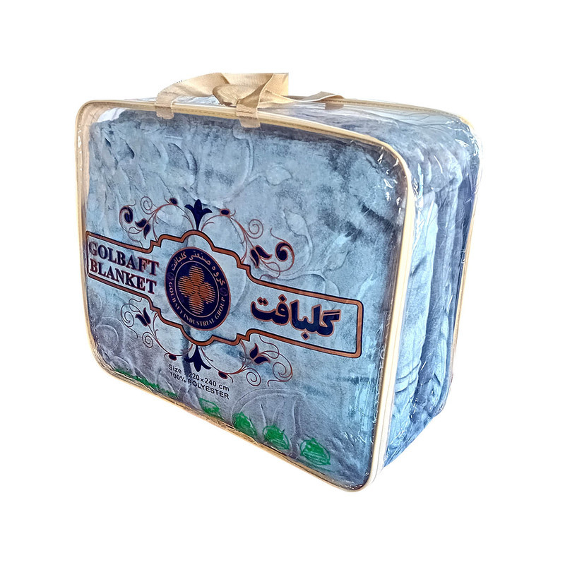 پتو گلبافت مدل گل برجسته سايز 160x220 سانتي متر
