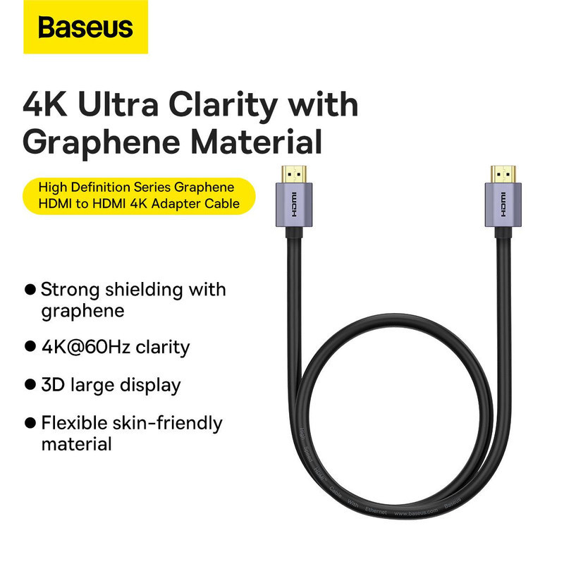 کابل HDMI 4K باسئوس مدل Graphene طول 2 متر