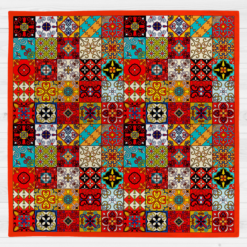 رومیزی طرح چهارخونه کد 983