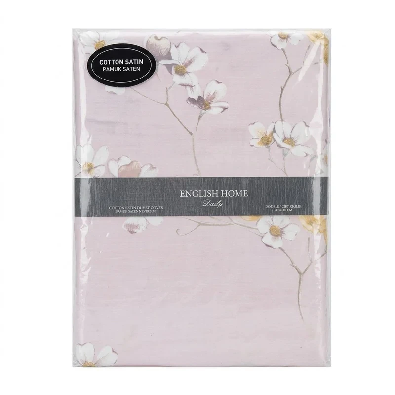 روکش لحاف ساتن-پنبه انگلیش هوم مدل Pure Fleur دو نفره سایز 220x200 سانتی‌متر