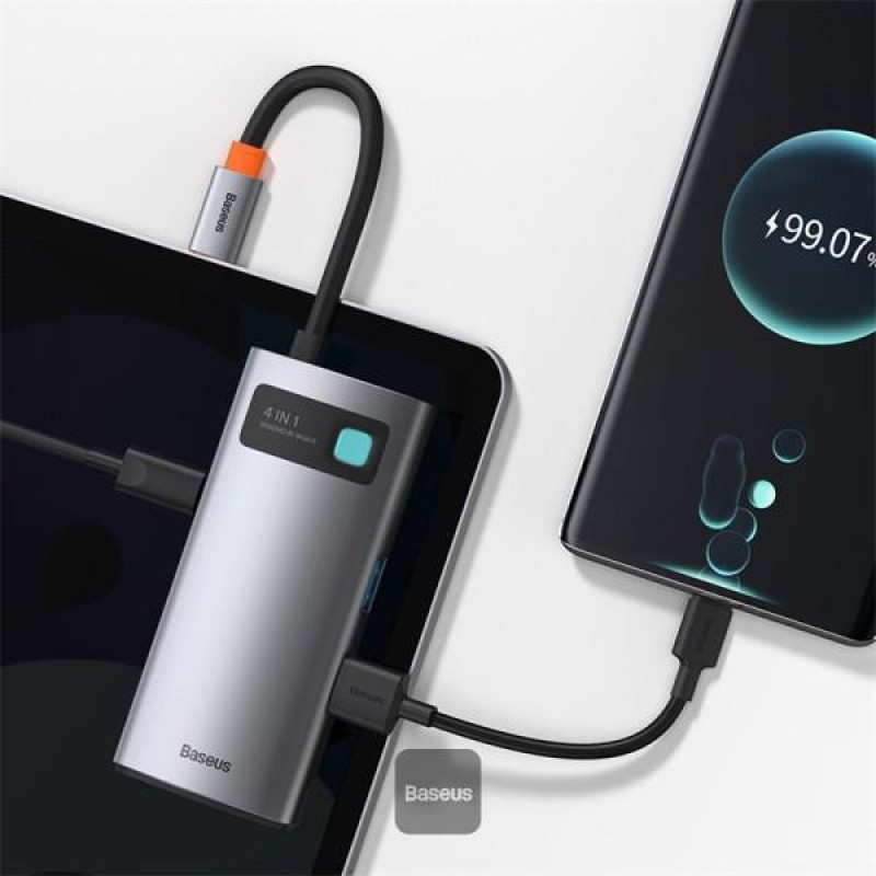 هاب 4 پورت USB-C باسئوس CAHUB-CY0G