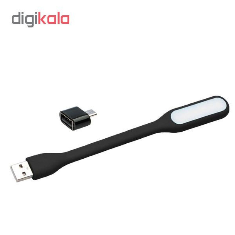 چراغ LED یو اس بی مدل b12 به همراه مبدل microUSB