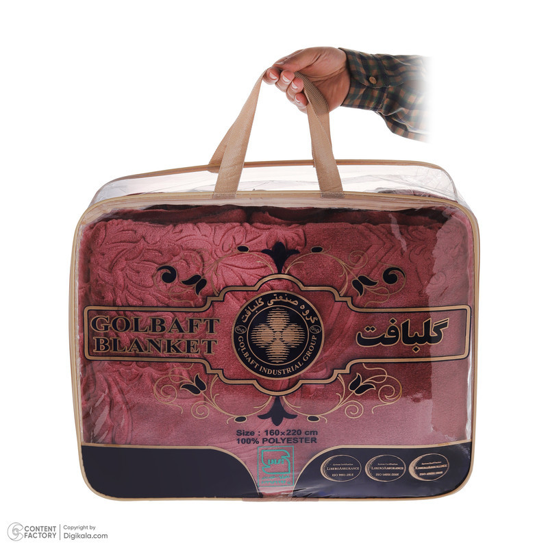 پتو 1 نفر گلبافت مدل 001 سایز 220x160x2 سانتی‌متر