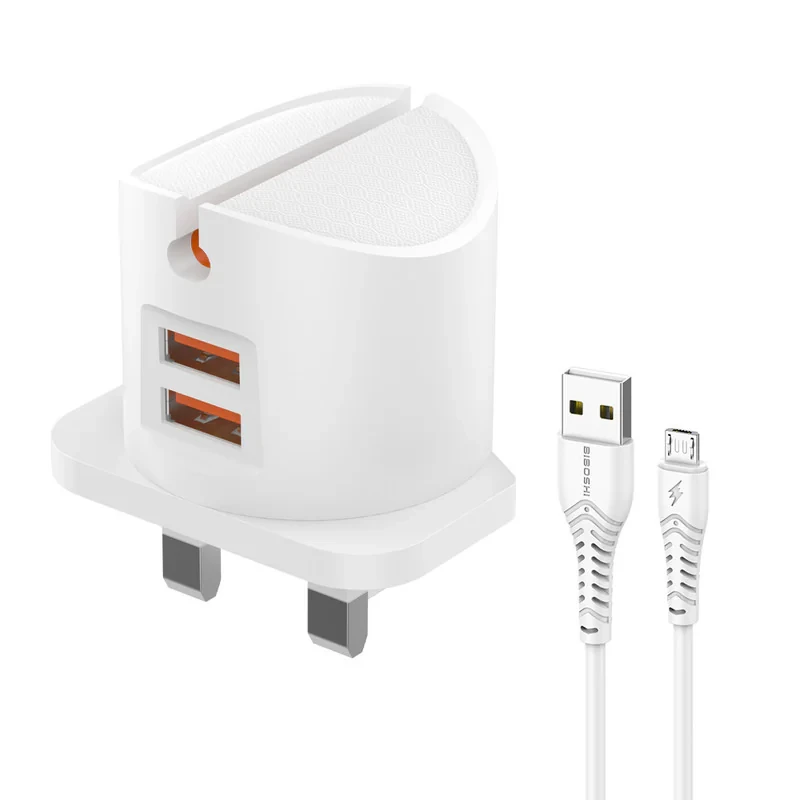 شارژر دیواری بیبوشی مدل C10 به همراه کابل تبدیل microUSB