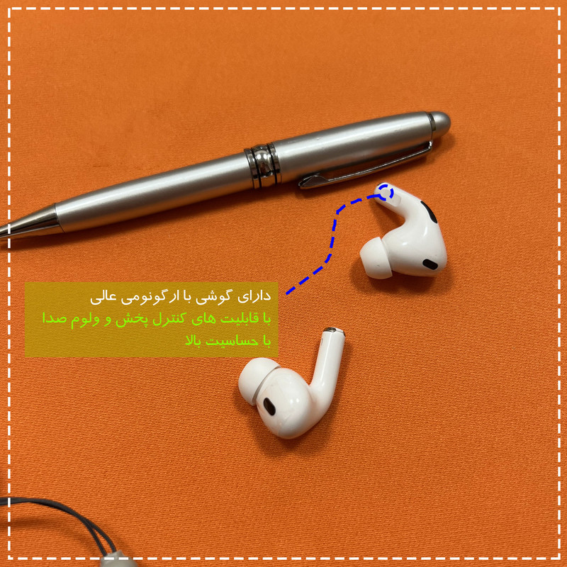 هدفون بلوتوثی مدل PJD Pro2nd V5.4 Light دارای نویز کنسلینگ فعال (ANC)، درگاه شارژ USB Type-C، شارژ بی سیم، پشتیبانی از فرمان لمسی، نمایشگر روی صفحه محفظه شارژ، نشانگر LED