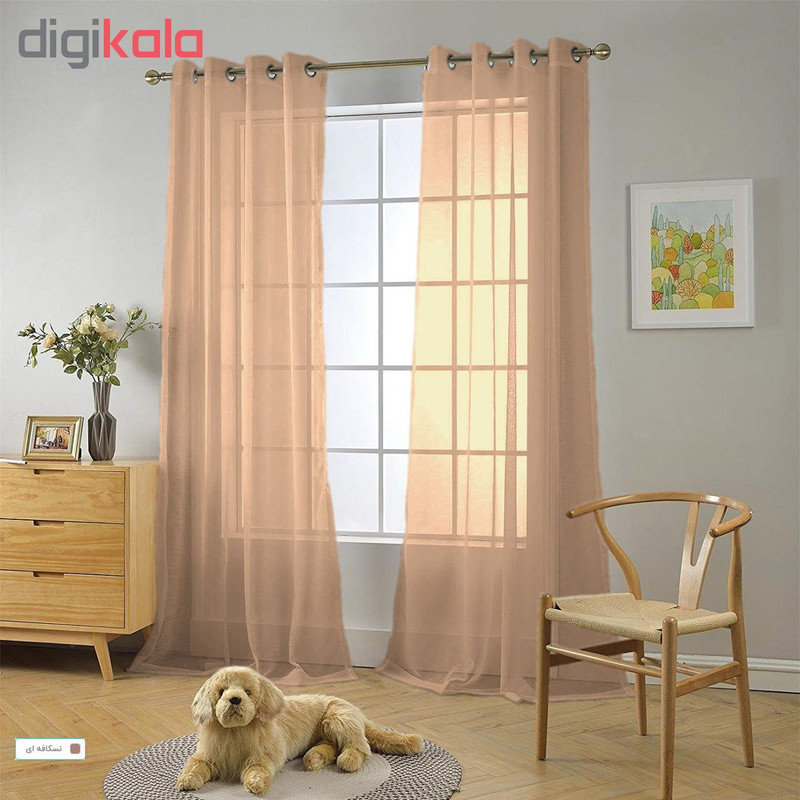 پرده مدل حریر N110 سایز 280×150 سانتی متر
