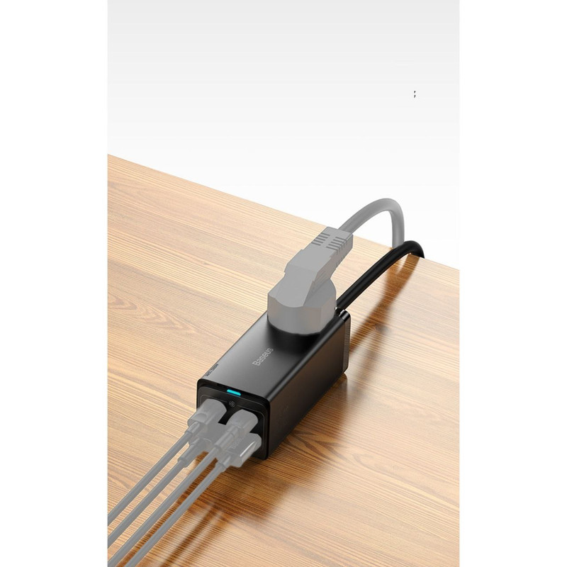 شارژر رومیزی باسئوس مدل Power Combo 65W به همراه کابل USB-C