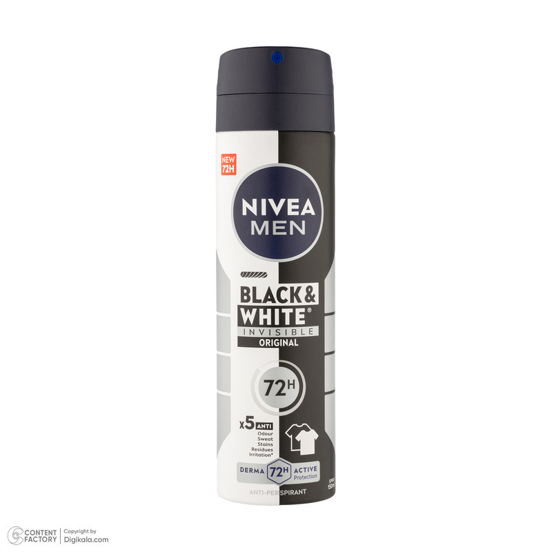 اسپری ضد تعریق مردانه نیوآ مدل Black & White حجم 150 میلی لیتر