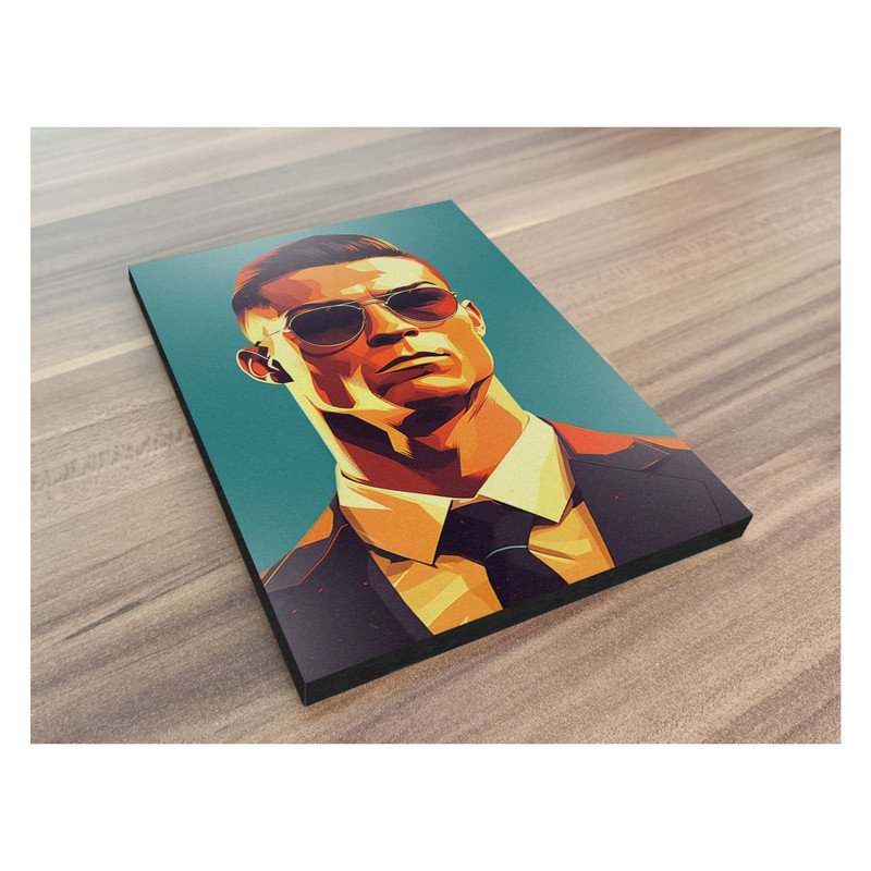تابلو شاسی گوفی مدل کریستیانو رونالدو طرح فوتبال CR7 Cristiano Ronaldo کد SUIT53