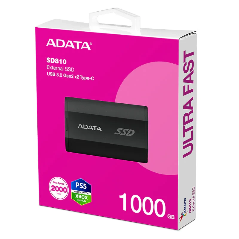اس اس دی اکسترنال ای دیتا مدل SD810 ظرفیت 1 ترابایت رابط USB 3.2 Gen2