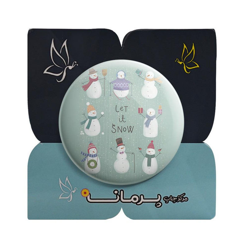 مگنت پرمانه طرح آدم برفی کد pmag.30404