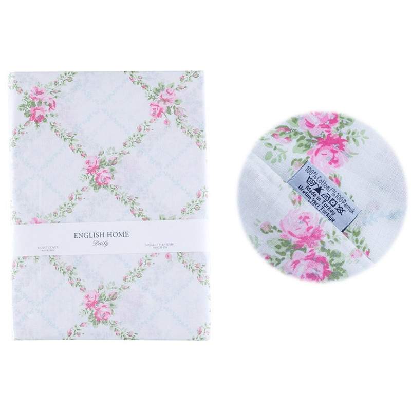 روکش لحاف پنبه انگلیش هوم مدل Rose Chain دو نفره سایز 220x200 سانتی‌متر