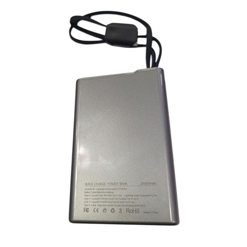 پاوربانک 22.5 وات گجبی مدل R15V ظرفیت 20000 میلی‌آمپرساعت
