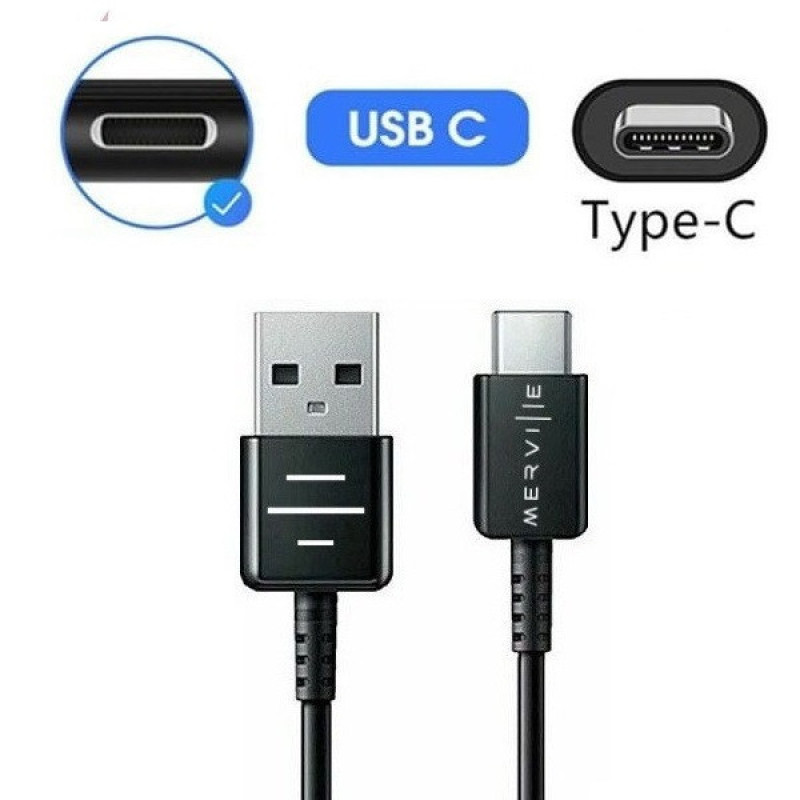 کابل تبدیل USB به USB-C مرویل مدل UC  طول 1 متر