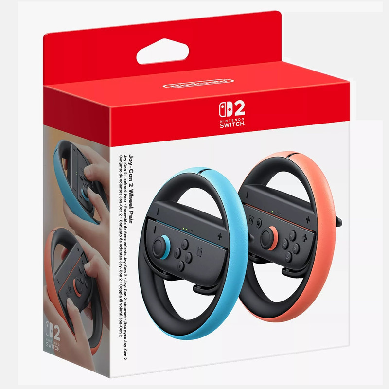 گجت دسته فرمان بازی نینتندو  مدل Joy Con 2 Wheel Pair مجموعه 2 عددی