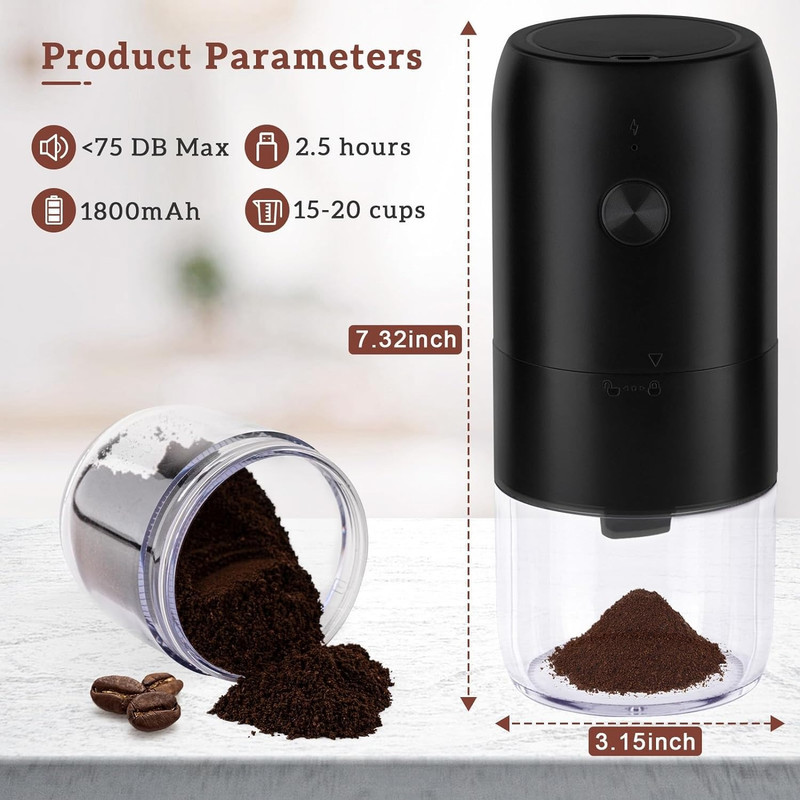 آسیاب قهوه شارژی مدل Electronic Coffee Grinder