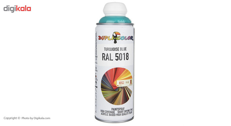 اسپری رنگ آبی فیروزه ای دوپلی کالر مدل RAL 5018 حجم 400 میلی لیتر