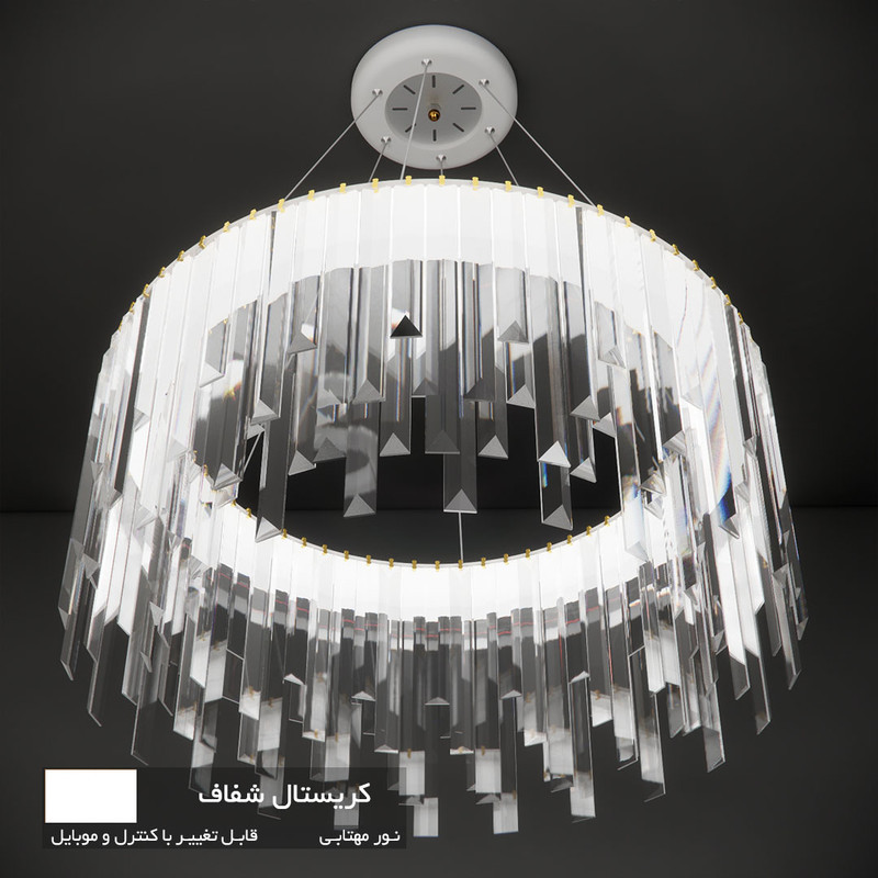 لوستر نورکیا مدل تک حلقه قندیلی کد 1R-55G