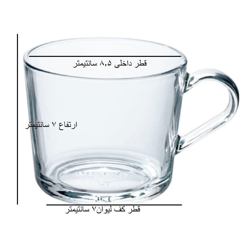 فنجان ایکیا مدل 24-CL بسته 6 عددی