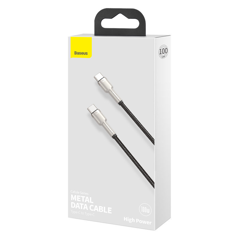 کابل تبدیل USB-C باسئوس مدل Cafule Series Metal Data Cable (100W) طول 1 متر