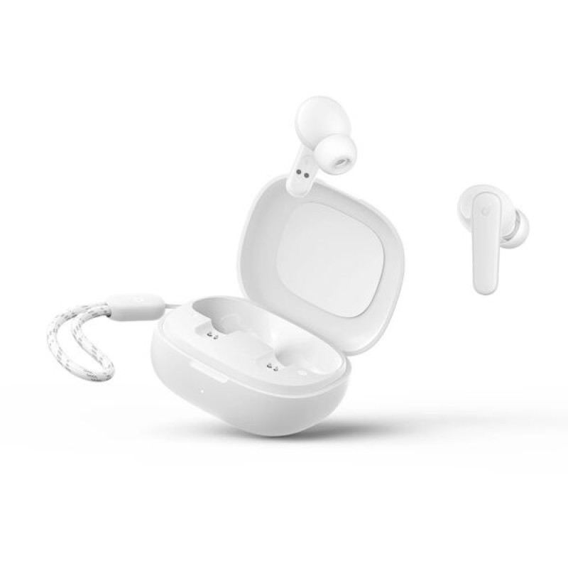 هدفون بلوتوثی انکر مدل SoundCore R50i A3949 بدون قابلیت نویز کنسلینگ، درگاه شارژ USB Type-C، دارای فناوری AI-Enhanced Calls برای کاهش نویز و بهبود مکالمات، مقاوم در برابر رطوبت و عرق