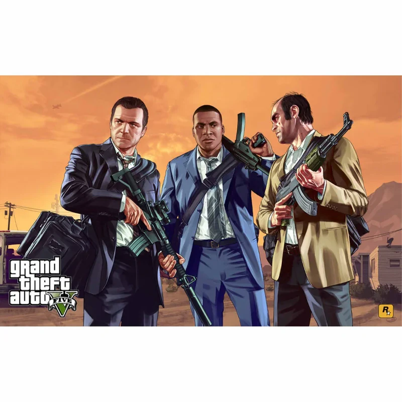 تابلو شاسی طرح بازی GTA V کد1001