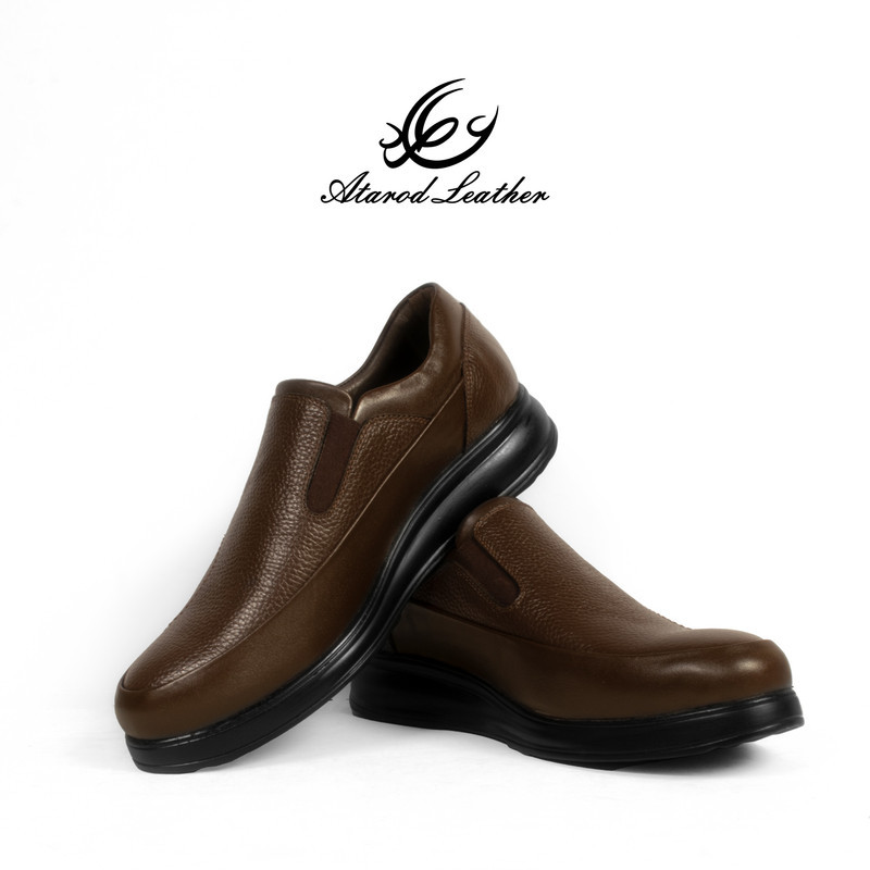 کفش طبی مردانه چرم عطارد مدل چرم طبیعی کد SH52
